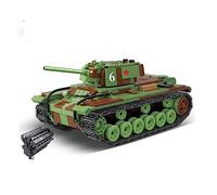 General Jim's KV-1 Soviet Heavy Tank WWII Building Blocks Model, 768-Piece Russian Military Brick Set with Moving Turret and Tracks, Detailed Engine, Collector Build - 1:29 Scale | GJ-KV1