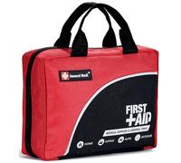 General Medi 160 Piece Premium First Aid Kit Bag - Includes Cold (Ice) Pack, Emergency Blanket for Travel, Home, Office, Car, Camping, Workplace (Red)