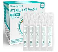 General Medi Eye Wash - Sterile Saline Solution 20ml/0.9% (Pack of 25)