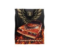 General Motors Pontiac Firebird Flames Silky Touch Super Soft Throw Blanket 152 X 127 cm in White General Motors White 152 X 127 cm