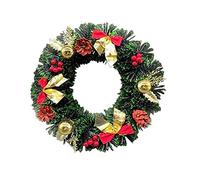 General Packaging 40cm Classic Decorative Christmas Wreath Decoration Door Artificial Green Xmas Wreath