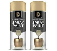 General Packaging Champagne Gold Multipurpose Spray Paint 400ml Metallic Finish (2)