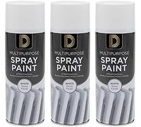 General Packaging White Gloss Finish Multipurpose Aerosol Spray Paint 400ml… (3)