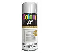 General Packaging White Matt Finish Multipurpose Aerosol Spray Paint 400ml (1)