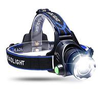 General Packaging Zoom Headlamp Head Torch 9000 LM Rechargeable T6 LED Headlight Flashlights Fish