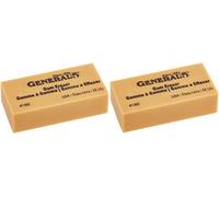 General Pencil 136ebp Artist Gum Striated (Parent) 2 Pack
