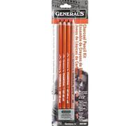 General Pencil Charcoal Pencil Kit, Multi-Colour, 1.27 x 6.98 x 24.76 cm