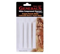 General Pencil Compressed Charcoal Sticks, Multicoloured, 4 Count (Pack of 1)