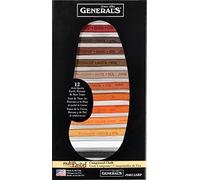 General Pencil MultiPastel Compressed Chalk Sticks 12 kg Earth, Portrait and Skin Tones
