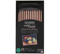 General Pencil MultiPastel Pencils 12 kg Assorted Colors, 13 Piece Set