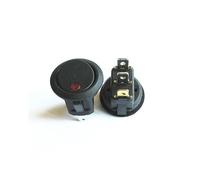 General Power Switch Light Eye Automotive Tools Multi-Function 20mm Round Hole 2gear 3PIN(Rosso,100PCS)