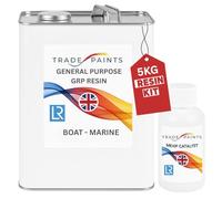 General Purpose GRP Fibreglass Boat Marine Laminating Repair Polyester Resin 5Kg + Catalyst 100g - Lloyds Approved