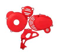 General Purpose Off-Road Motorcycle Engine Clutch Cover, Water, Ignition Protector ZS172FMM-3(3 set Red)