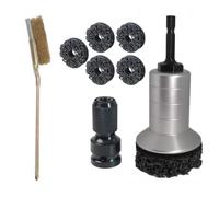 General Rusts Debris Removal Set Double Purpose Connector Upgrades Axles Polishing Head for Car Motorcycle Maintenance Automotive Brake Disc Derusting Grinding Head Strong Watertight Axles Studs
