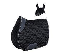 General Saddle Pad Diamond Cut / Horse Pad / Horse Saddle Pad (Black, Full)