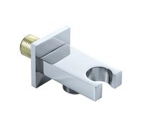 General Shower Arm Holder Not Rusts Metal Component Head Mounting Brackets for Stable Bathroom Installation Square Owner