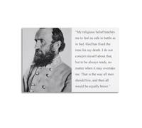 General Stonewall Jackson (2) Canvas Poster Wall Art Poster for Room Living Room Study Aesthetics And DecorationUnframe-style 16x24inch(40x60cm)