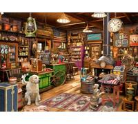 General Store Jigsaw Puzzle 1000 Piece by Vermont Christmas Company - Fully Interlocking & Randomly Shaped Pieces - 26 5/8" x 19 1/4"