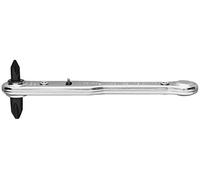 General Tools - 2551-2419 807X Ratchet Offset Screwdriver with Nos. 1 Silver