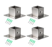 General Wall Mounted Pipe Bracket Heavy Duty Steel Construction Side Mount Flange Base Brackets for Closet Rod Commercial Display Rack Bracket