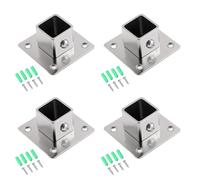 General Wall Mounted Pipe Bracket Heavy Duty Steel Construction Side Mount Flange Base Brackets for Closet Rod Commercial Display Rack Bracket