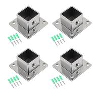 General Wall Mounted Pipe Bracket Heavy Duty Steel Construction Side Mount Flange Base Brackets for Closet Rod Commercial Display Rack Bracket