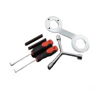 General Washing Machine Repair Kit with Cast Iron Core Wrench | Magnetic S 2 Bits and Ergonomic Handle for Impeller Removal and Drum Maintenance Tasks