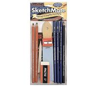 General Pencil SketchMate Charcoal & Graphite Drawing Kit 9pcs-
