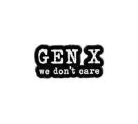 Generation 1965-1980 We Don’t Care Funny Sarcasm Enamel Pin, Sarcastic Humor Pin Brooch, Funny Gift For 70s Baby 80s Kid Sassy Mom Dad, Retro Dark Humor Brooch Badges, Generation Sarcastic Lapel Badge