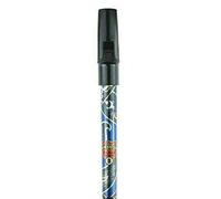 Generation Boho Model Designer English Tin Penny Whistle in D Gift Pack (Green, Blue, Red, Black) (Blue)