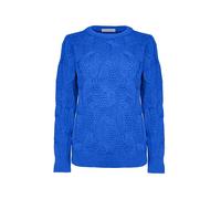 Generation Fashion New Ladies Women Knitted Sweater Crew Neck Cable Knit Jumper Pullover Top Long Sleeve[Royal Blue,XL]