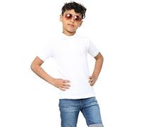 Generation-Gap Kids Boys Girls Plain Polo Shirts Tipped Collar and Cuff Summer Short Sleeve T-Shirts Top (9-10 Year, White)