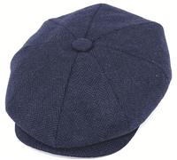 Generation-Plus+ Men’s Newsboy Flat Cap Gatsby Vintage 1920s Style 8 Panel Wool Blend Hat Classic Retro Ivy Driving Cap Golf Hunting Casual Outdoor Herringbone Baker Boy Hat S-2XL Multiple Colours