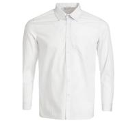 Generation-Plus+® Pack of 1 Boys School Uniform Long Sleeve Plain White Shirts with Chest Pocket, Kids Button-Down Formal Shirt Collar 12"