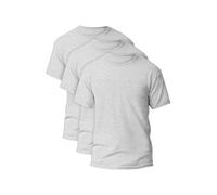 Generation-Plus+® Pack of 3 Boys Girls Classic Short Sleeve T-Shirt - Cotton Kids Children Plain Round Neck Basic Top, Lightweight, PE, Active Tees Shirts (Grey, 9-10 Years)