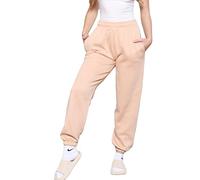 Generation-Plus+® Womens Jogging Bottoms Casual Sweatpants Cuffed Hem Lounge Baggy Fleece Trousers - Ladies Elastic Waist Yoga Gym Workout Tracksuit Jog Pants (Nude, Small)