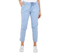 Generation-Plus+® Women's Plain Magic Trousers - Ladies Italian Yoga Pants Lagenlook Jogger Active Casual Stretchy Joggers Pant (Sky Blue, 8-14)