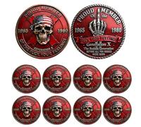 Generation X Commemorative Coin, Generation X: Fuck Your Feelings Commemorative Coin, Gen X Skull Coin - Proud Member Generation X Challenge Coin, Collectible Coins for Gen X Enthusiasts (8Pcs 02#)