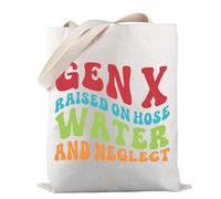 Generation X Tote Bag Raised on Hose Water and Neglect Shoulder Bag Gift Gen X Tote Bag (Gen X TOTE)