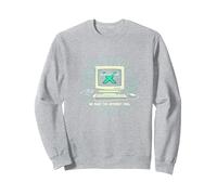 Generation X: We Made The Internet Cool Retro Computer Sweatshirt, Adult Unisex, Heather Grey, S
