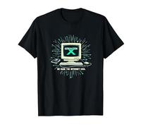 Generation X: We Made The Internet Cool Retro Computer T-Shirt, Men, Black, 3XL