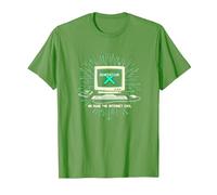 Generation X: We Made The Internet Cool Retro Computer T-Shirt, Men, Grass, XXL