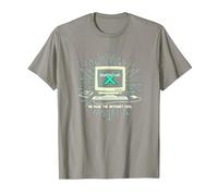 Generation X: We Made The Internet Cool Retro Computer T-Shirt, Men, Slate, XXL