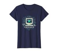 Generation X: We Made The Internet Cool Retro Computer T-Shirt, Women, Navy, XXL