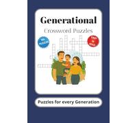 Generational Crossword Puzzle: Crossword Puzzles with easy to read print about Generation, Boomer, Millennials, Gen X, and Pop Culture | 6 x 9 inches ... Gift for Vacation, Holiday, and Relaxation