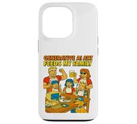 Generative AI Art Feeds My Family Funny Retro Case for iPhone 13 Pro