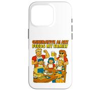 Generative AI Art Feeds My Family Funny Retro Case for iPhone 16 Pro