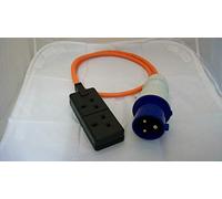 Generator 32 Amp Plug To 13 Amp Twin Socket 2.5mm cable (10m)