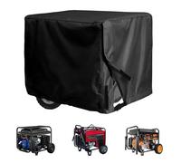 Generator Cover for Clarke PG9500ADVES 8kW/8.5kW, Protective Cover for Portable Generators, Dust Protection with Hook and Loop Fastenings for Storage in Garages and Sheds,A Black