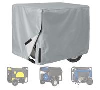 Generator Cover for Mi T M GEN-5000 Series 2011 2012 2013 2014 2015 2016 2017 2018, 420D Oxford Water Resistant UV Dust with Side Opening and Bottom Buckle Storage Cover Backyard,A/Grey